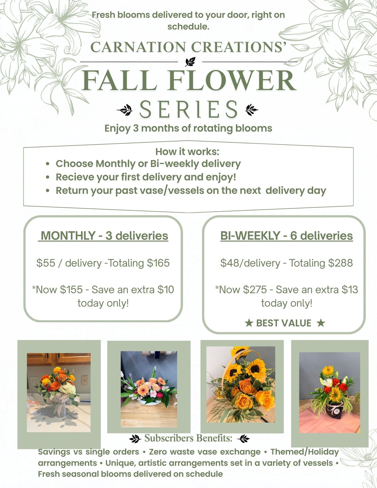 Fall Flower Series